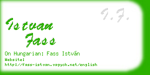 istvan fass business card